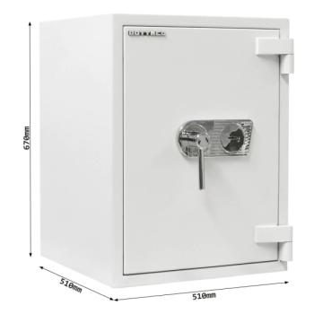 Rottner Wertschutzschrank EN3 Diamant Super Fire DO65 Doppelbartschloss grau T05933